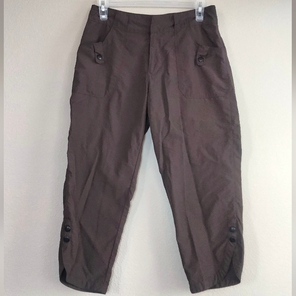 REI Size 4 UPF 50 Brown Capris - Picture 1 of 6